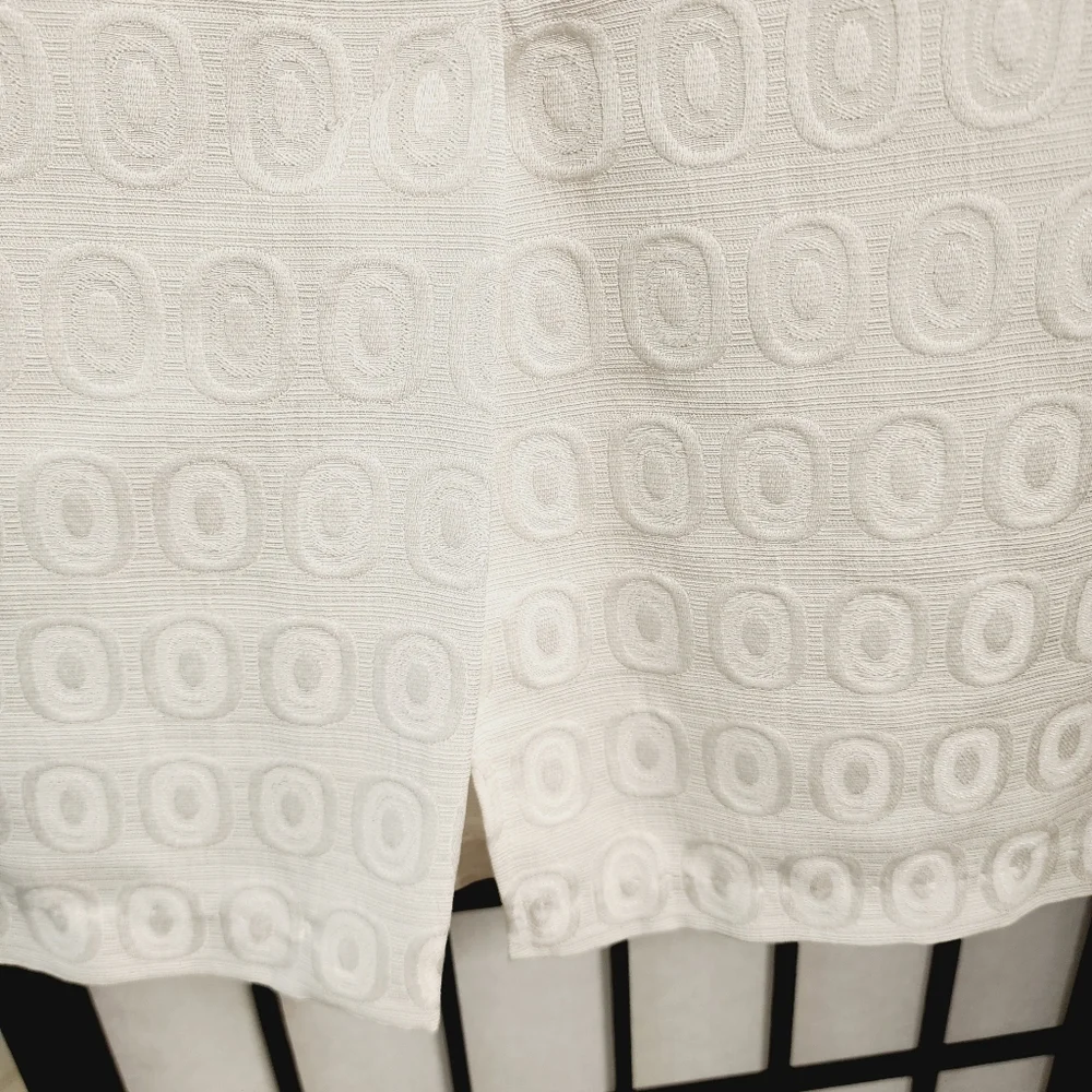 Ashley Stewart 16-White Textured Skirt Suit Church Mother of the Bride Business - Picture 8 of 11